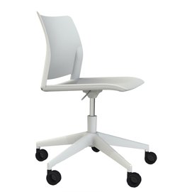 Seduta Home/Office Alpha APGB - senza braccioli - bianco - Unisit