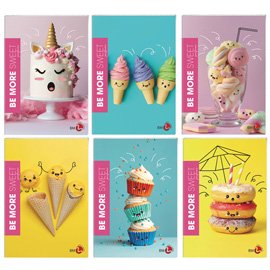 Maxiquaderno Be More Sweet - A4 - 36+2 fogli - 100gr - 1 rigo - BM