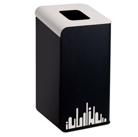 93757 Gettacarte Rubik Evo - per raccolta differenziata - 80 L - bianco - Medial