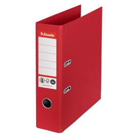94145 Registratore a leva - CO2 neutral - A4 - dorso 75 mm - rosso - Esselte