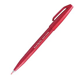 94275 Pennarello Brush Sign Pen - rosso - Pentel