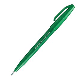 94277 Pennarello Brush Sign Pen - verde - Pentel