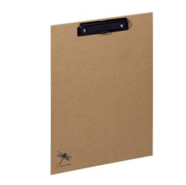 94352 Portablocco Pure - A4 - in cartone - carta kraft - con molla fermafogli - Pagna