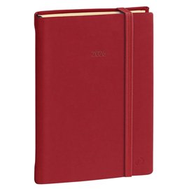 Agenda giornaliera - Daily 21 Prestige 2026 - 13 x 21 cm - copertina Silk - bordeaux - Quo Vadis
