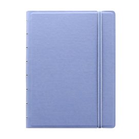 94810 Notebook - con elastico - copertina similpelle - A5 - 56 pagine - a righe - blu pastello - Filofax