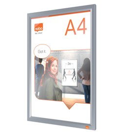 94852 Cornice Impression PRO - a clip - A4 - alluminio - Nobo