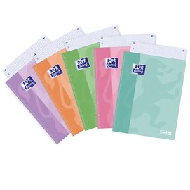 94878 Maxiquaderno PastelOn - spiralato - A4 - rigo - 90 gr - 120 fogli - colori assortiti - Oxford