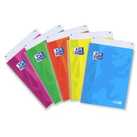 94881 Maxiquaderno spiralato Neon On - A4 - 1 rigo - 120 fogli - 90 gr - colori assortiti - Oxford