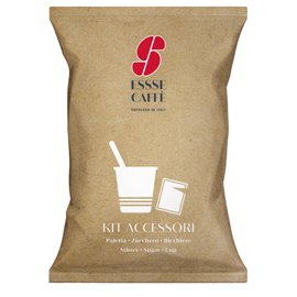 95093 Serving kit - 50 bicchierini + 50 bustine zucchero + 50 palettine - Essse caffè