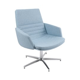 96078 Poltrona direzionale Master MSTPG - con braccioli inclusi - celeste - Unisit