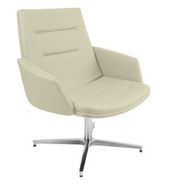 96079 Poltrona direzionale Master MSTDF - con braccioli inclusi - panna - Unisit
