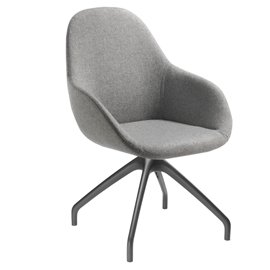 96085 Poltrona direzionale Nida NADG - grigio chiaro - Unisit