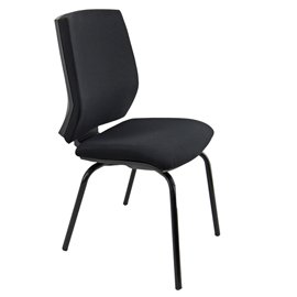 96251 Seduta attesa Larissa LR4G - senza braccioli - nero - Unisit