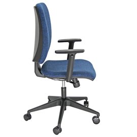 96319 Seduta operativa Cinque CQSY - con braccioli regolabili - blu - Unisit