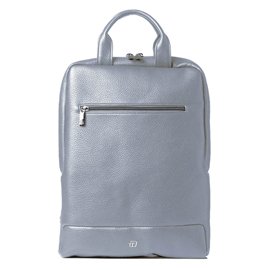 Zaino slim Gate Trended - 28 x 38 x 10 cm - ecopelle - azzurro - In Tempo