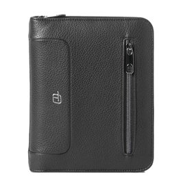 96400 Portablocco Gate Trended - 19 x 23 cm - f.to utile A5 - ecopelle - nero - In Tempo