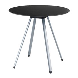 96511 Tavolo bar basso Tapas TAVTA - rotondo - nero - Unisit