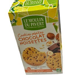 96837 Cookies cioccolato e nocciola - 175 gr - Le moulin du privert
