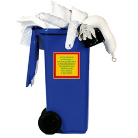 97476 Kit assorbenza - per usi universali - in contenitore carrellato - 120 L - Carvel