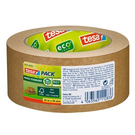 98649 Nastro adesivo Tesapack Eco - paper standard ecoLogo - 50 m x 5 cm - avana - Tesa