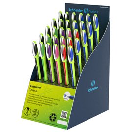 98787 Fineliner premium Xpress 08 - colori assortiti - Schneider - expo 30 pezzi