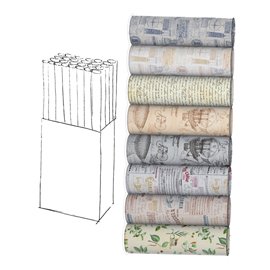 99627 Rotolo ecocarta regalo Retrò - 2 x 0