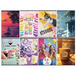 Maxiquaderno assortimento Ragazza - A4 - 5 mm - 42 fogli - 80 gr - Pigna