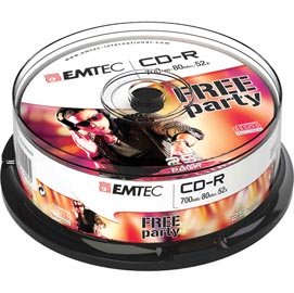 EMTC802552CB Emtec - CD-R - ECOC802552CB - 80min/700mb