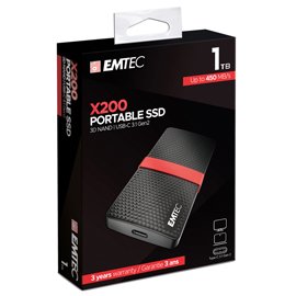 EMTD1TX200 Emtec - Hard disk SSD esterno 3.1 - 1 TB - ECSSD1TX200
