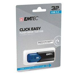 Emtec - Memoria USB B110 USB 3.2 Click&Easy - blu - ECMMD32GB113 - 32 GB