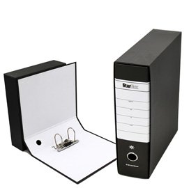 STL4017 Registratore Starbox - dorso 8 cm - commerciale 23 x 30 cm - nero - Starline
