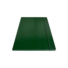 STL5302 Cartella 3 lembi con elastico - 25 x 34 cm - dorso 1cm - verde - Starline