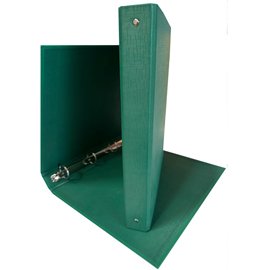 STL7023 Raccoglitore King - 22 x 30 cm - 4 anelli tondi 30 mm - dorso 4 cm - rivestimento in PP - verde - Starline