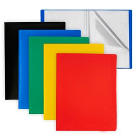 Portalistini Eco - PP - 22 x 30 cm - 30 buste lisce - colori assortiti - Starline