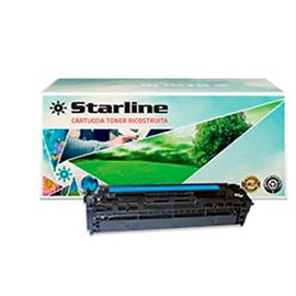STLHCB541A Starline - Toner Ricostruito - per HP 125A - Ciano - CB541A - 1.400 pag