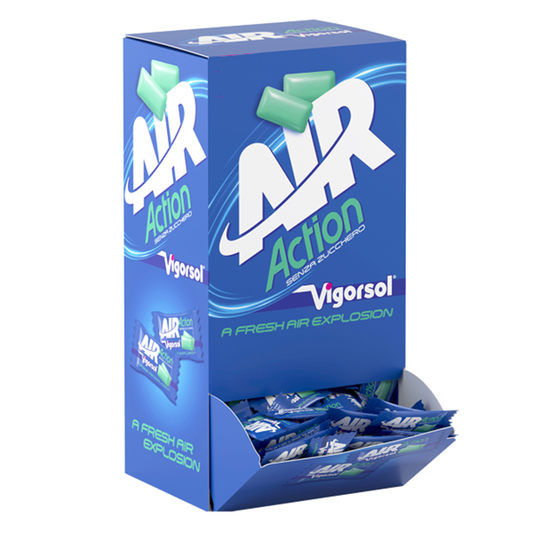 100374 Gomma da masticare Air Action Vigorsol - conf. 250 pezzi