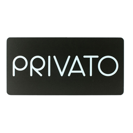 Pittogramma adesivo - Privato - 32