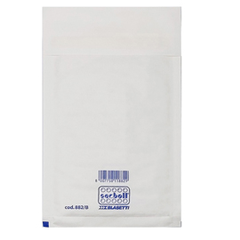 101991 Busta imbottita Sacboll - A (14 x 27 cm) - carta - bianco - Blasetti - conf. 10 pezzi