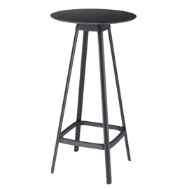 Tavolo bar alto Tapas TAVTA - rotondo - nero - Unisit