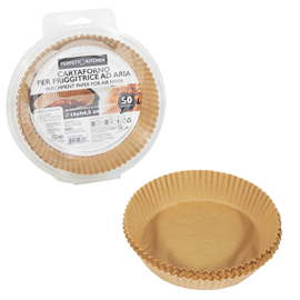 Vaschette cartaforno per friggitrice ad aria - in astuccio - diametro 16 cm - altezza 4