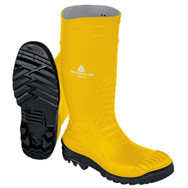 Stivali di sicurezza Iron S5 SRC - taglia 39 - PVC - giallo - Deltaplus