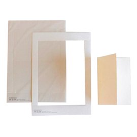 Cartoncino prefustellato - 117 x 170 mm - betulla - Kartos - conf. 10 pezzi