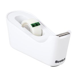 Dispenser da tavolo Magic C 18 - per nastri 33 m - 1 rotolo magic incuso - bianco - Scotch
