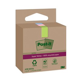 Blocco foglietti Post-it SuperSticky Green - 622R-SS3COL - 47