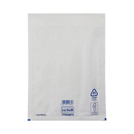 101993 Busta imbottita Sacboll - D (20 X 32 cm) - carta - bianco - Blasetti - conf. 10 pezzi