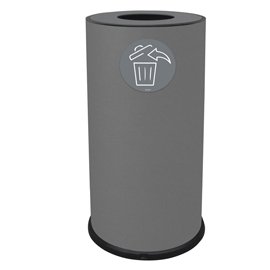 Contenitore per raccolta differenziata - 1 scomparto - 70 L - grigio - Stilcasa