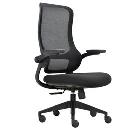 Seduta operativa ergonomica Aurora CHLN18 - braccioli regolabili - nero - Unisit