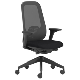 100547 Poltrona semidirezionale Joga - Nero - Unisit