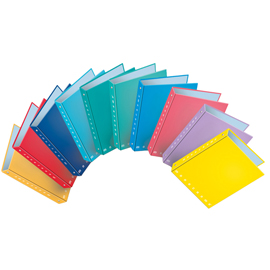 Raccoglitore Monocromo - A5 - 4 anelli tondi 25 mm - dorso 3 cm - colori assortiti - Pigna