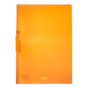 Cartellina con molla Clipper - A4 - PP - trasparente arancio - Fellowes